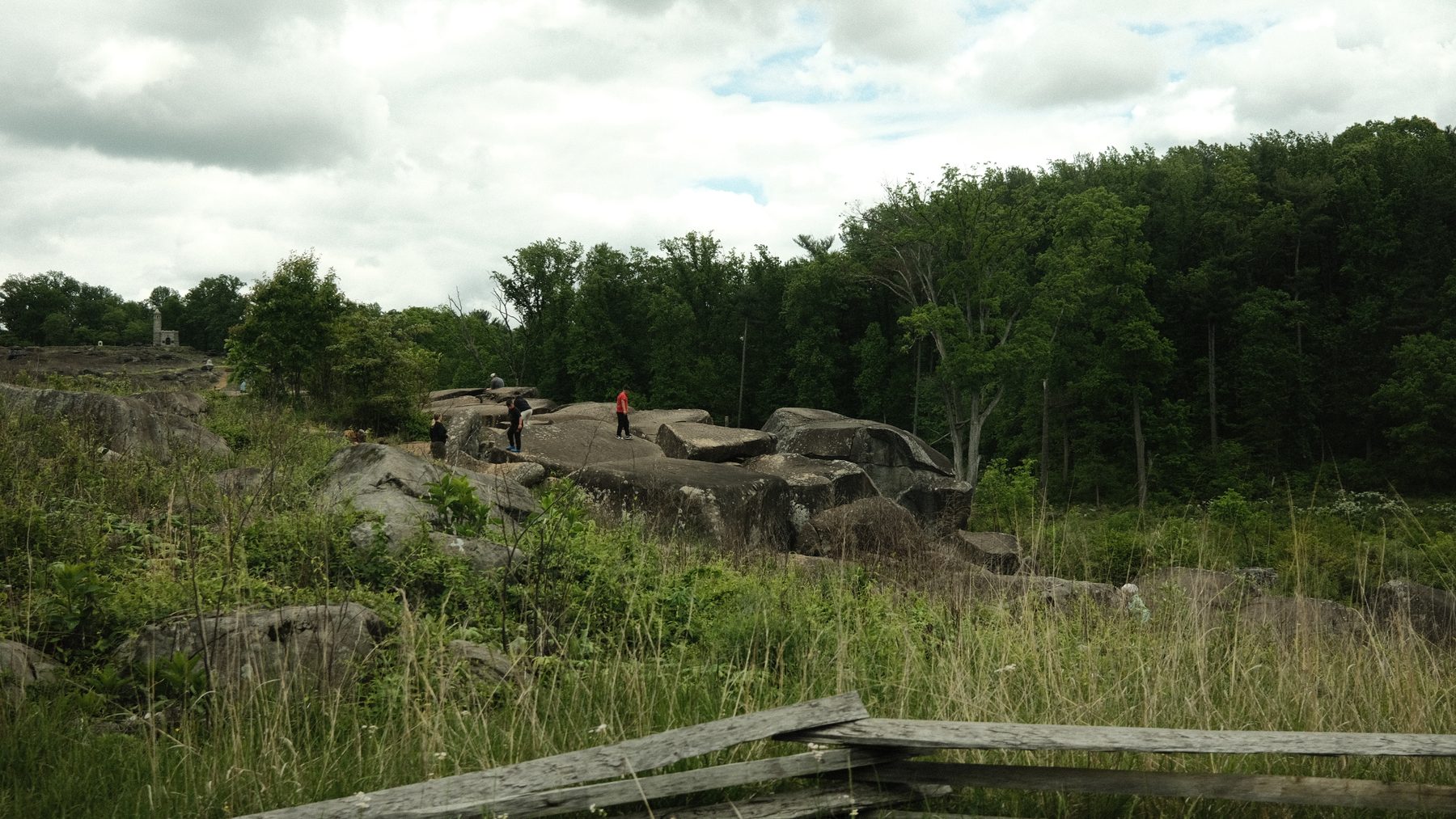 Devil's Den rock formations at Gettysburg National Military Park